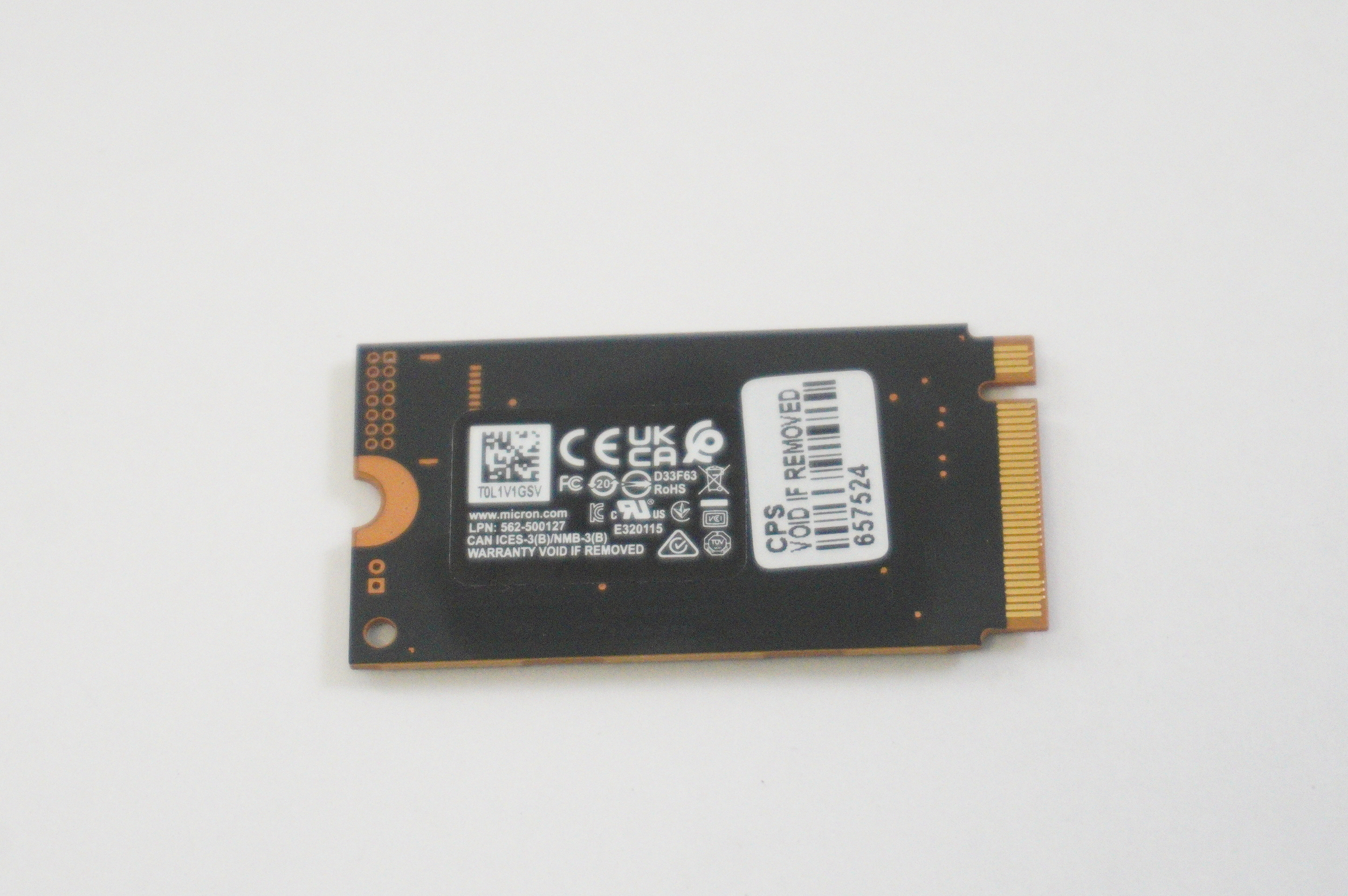 SSS1J53552 Lenovo 512GB M.2 2242 PCIe NVMe Gen4x4 SSD Drive