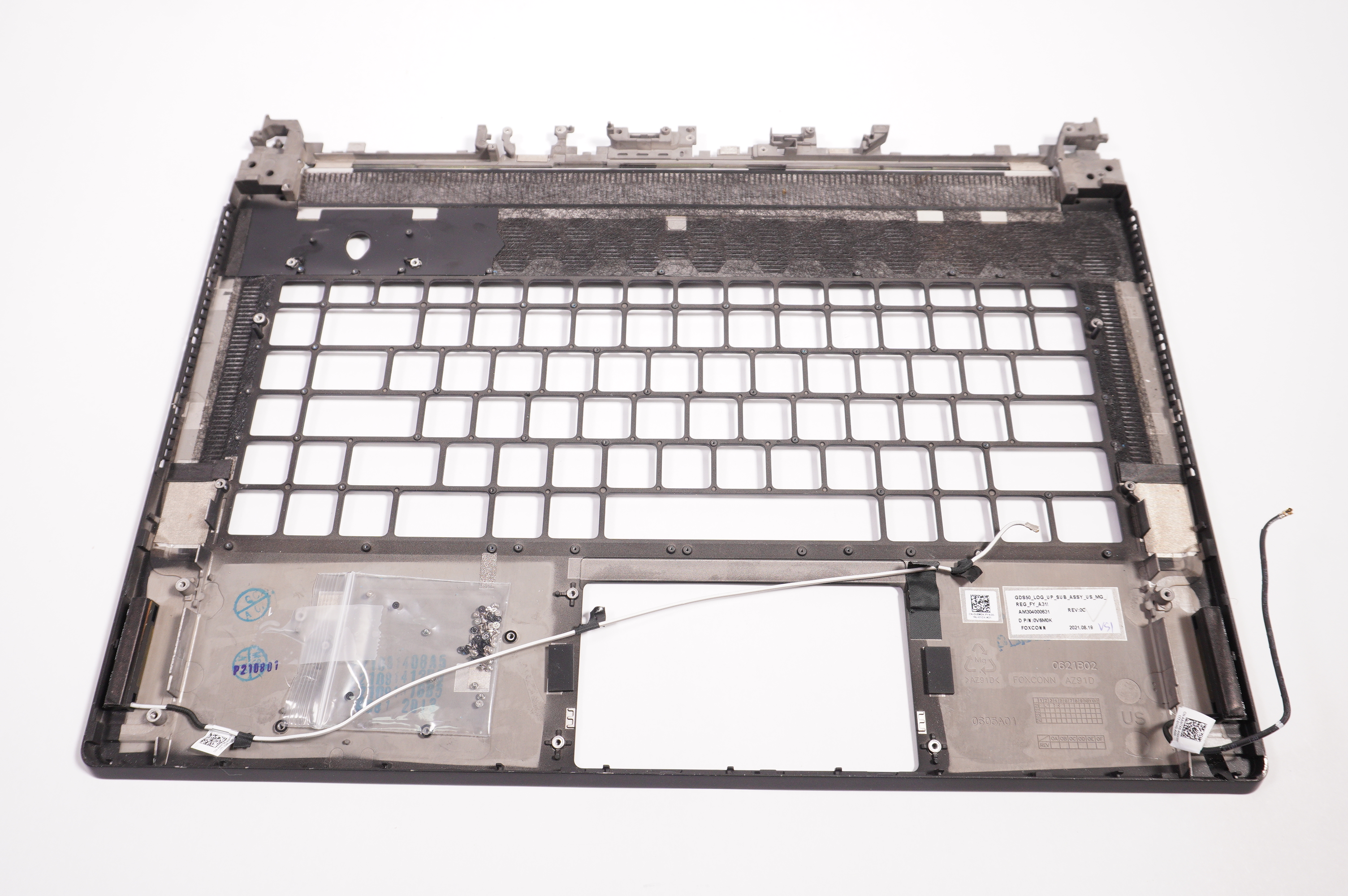 5VHRX Alienware Palmrest Top Cover AWX15R1-7958WHT-PUS