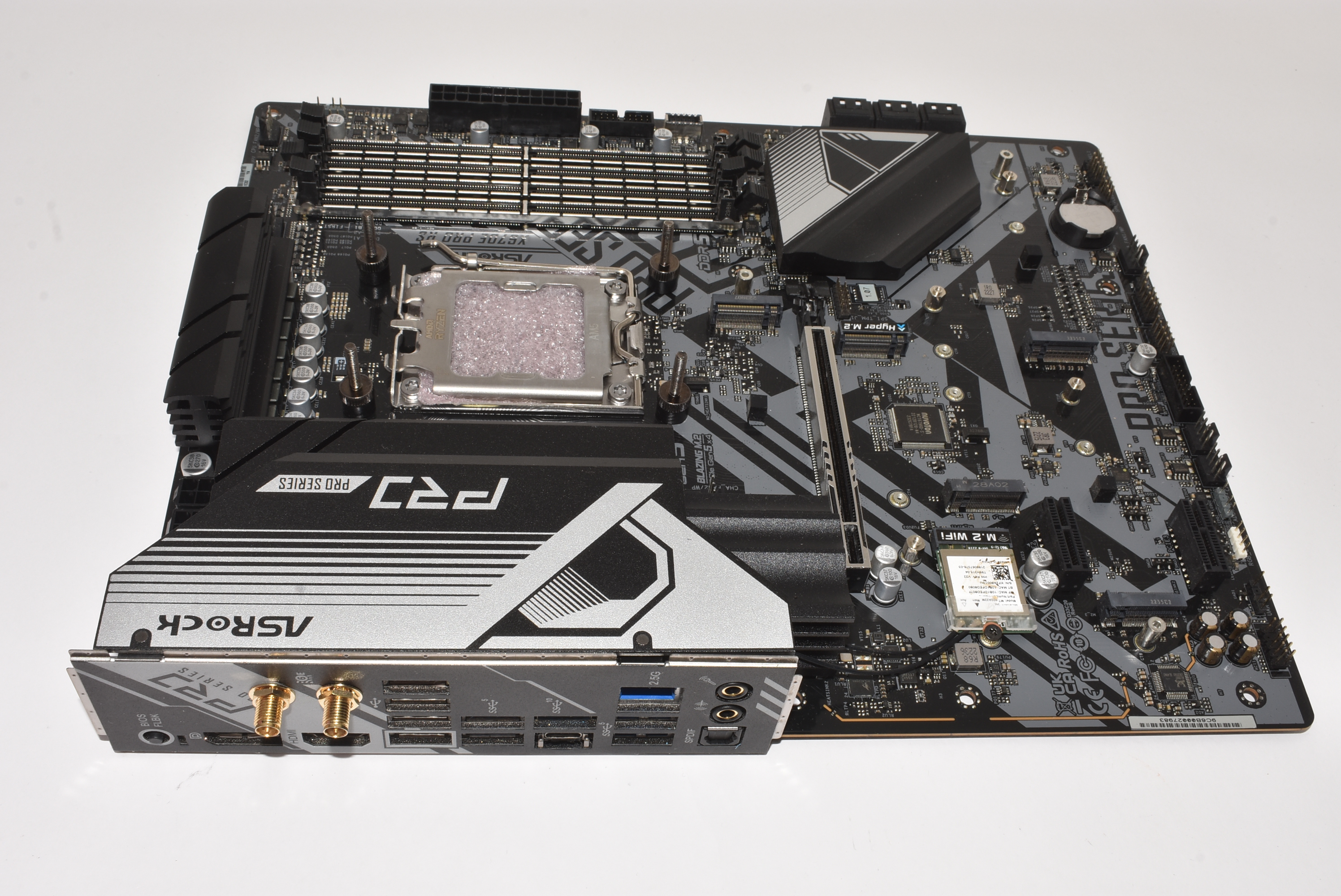 X670EPRORS AsRock AMD AM5 DDR5 WiFi Motherboard No IO Shield Plate X670E-PRO-RS