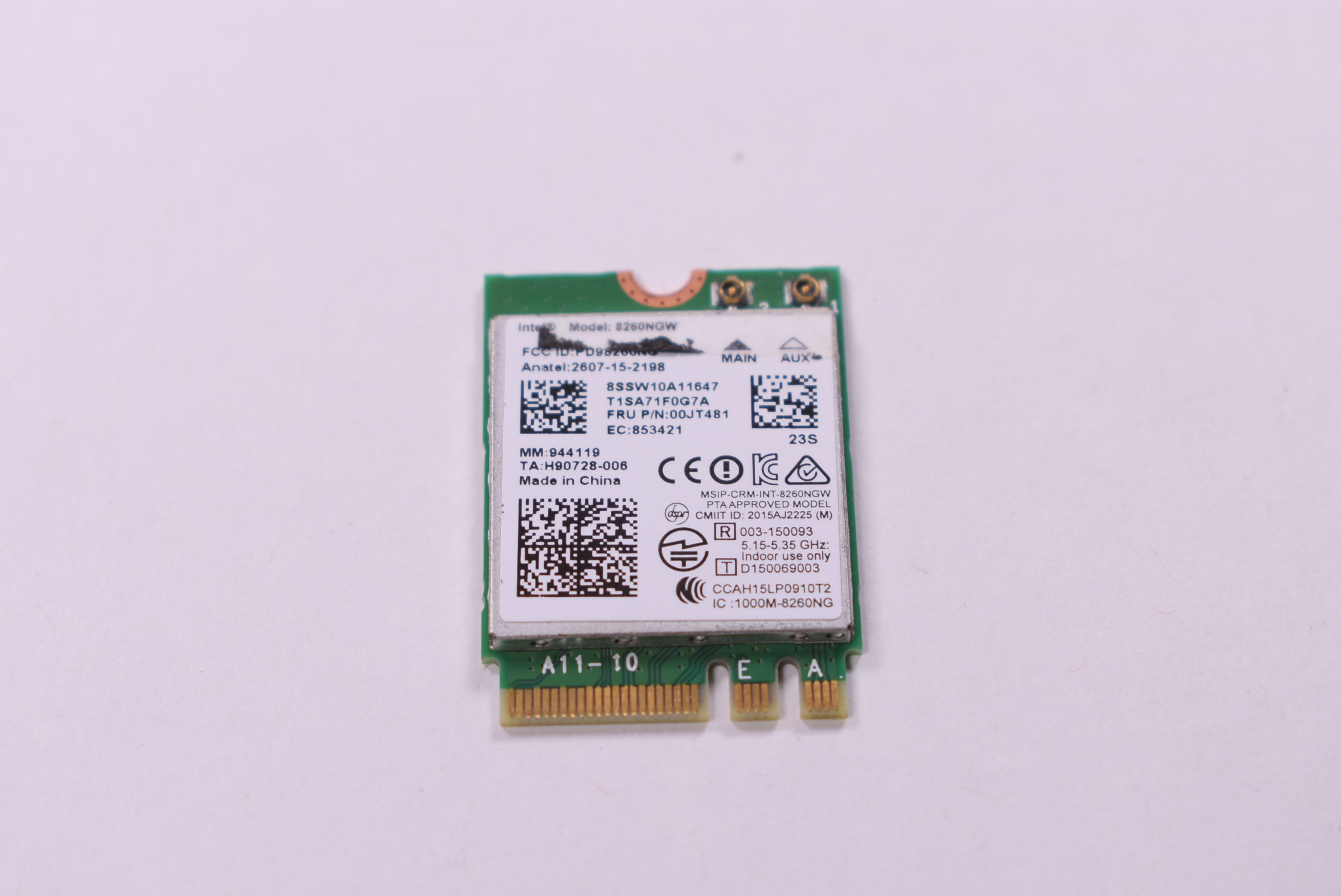 00JT481 Lenovo Wireless Card 80MK 80SA Edge 2-1580 YOGA 900 710-15ISK 710-15ISK