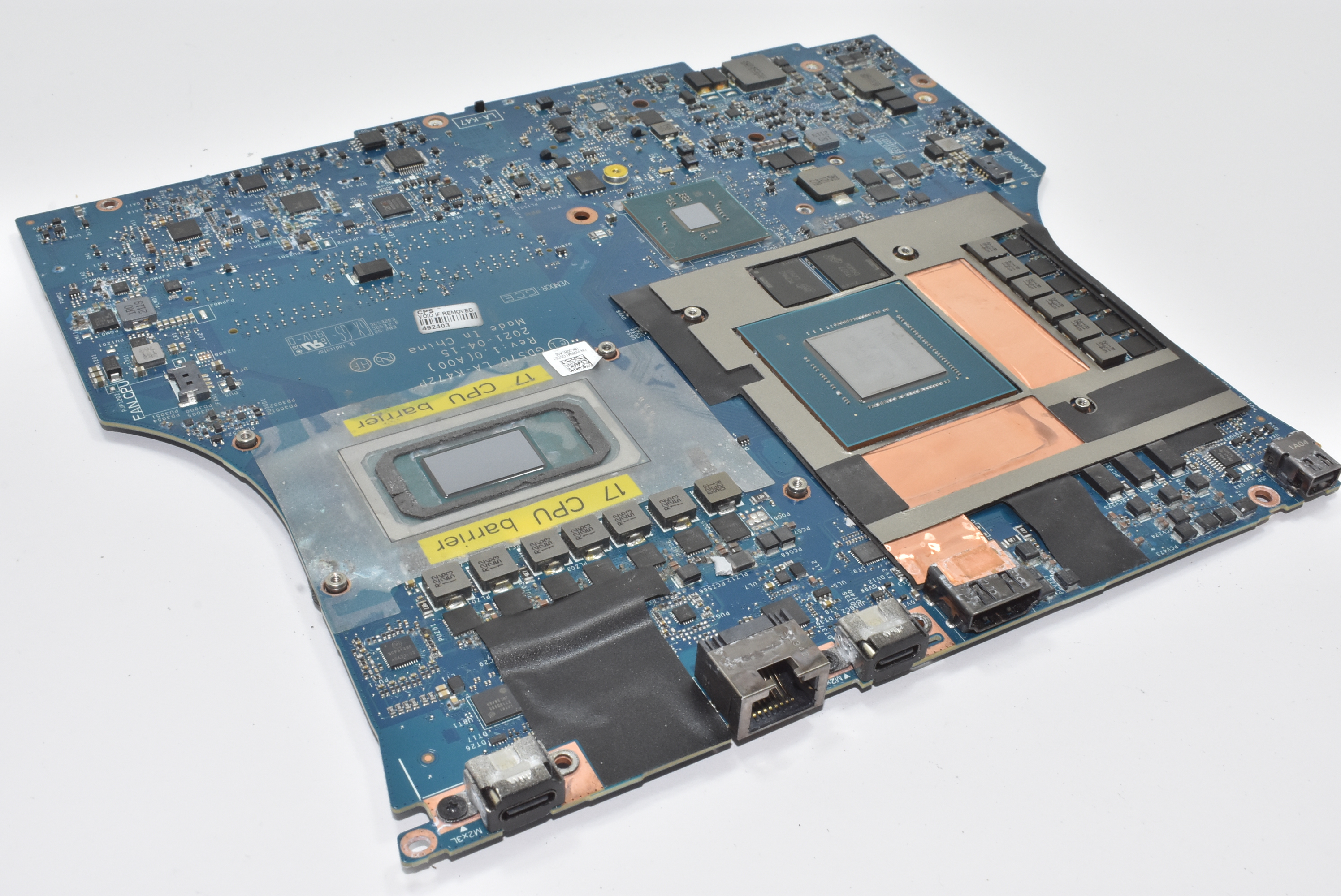 X7MT8 Alienware Intel Core i7-11800H RTX 3070 Motherboard AWX17R1-7996WHT-PUS