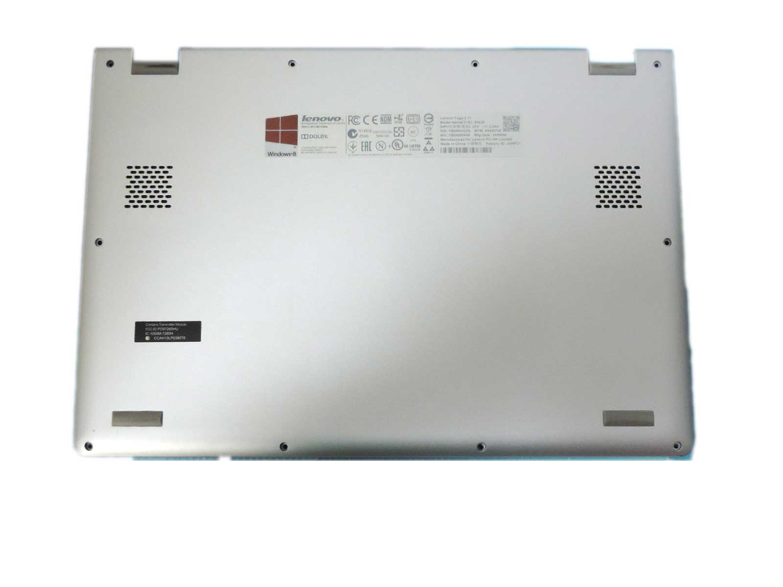 AP0T5000310 Lenovo Bottom Base Cover Silver Yoga 2 11
