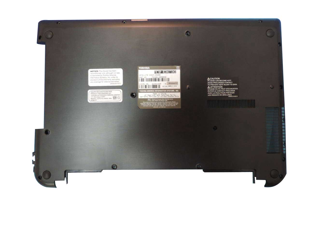 K000891300 Toshiba Bottom  Base Cover C50-BCNTN01  C55DT-B5208 C55T-B5349